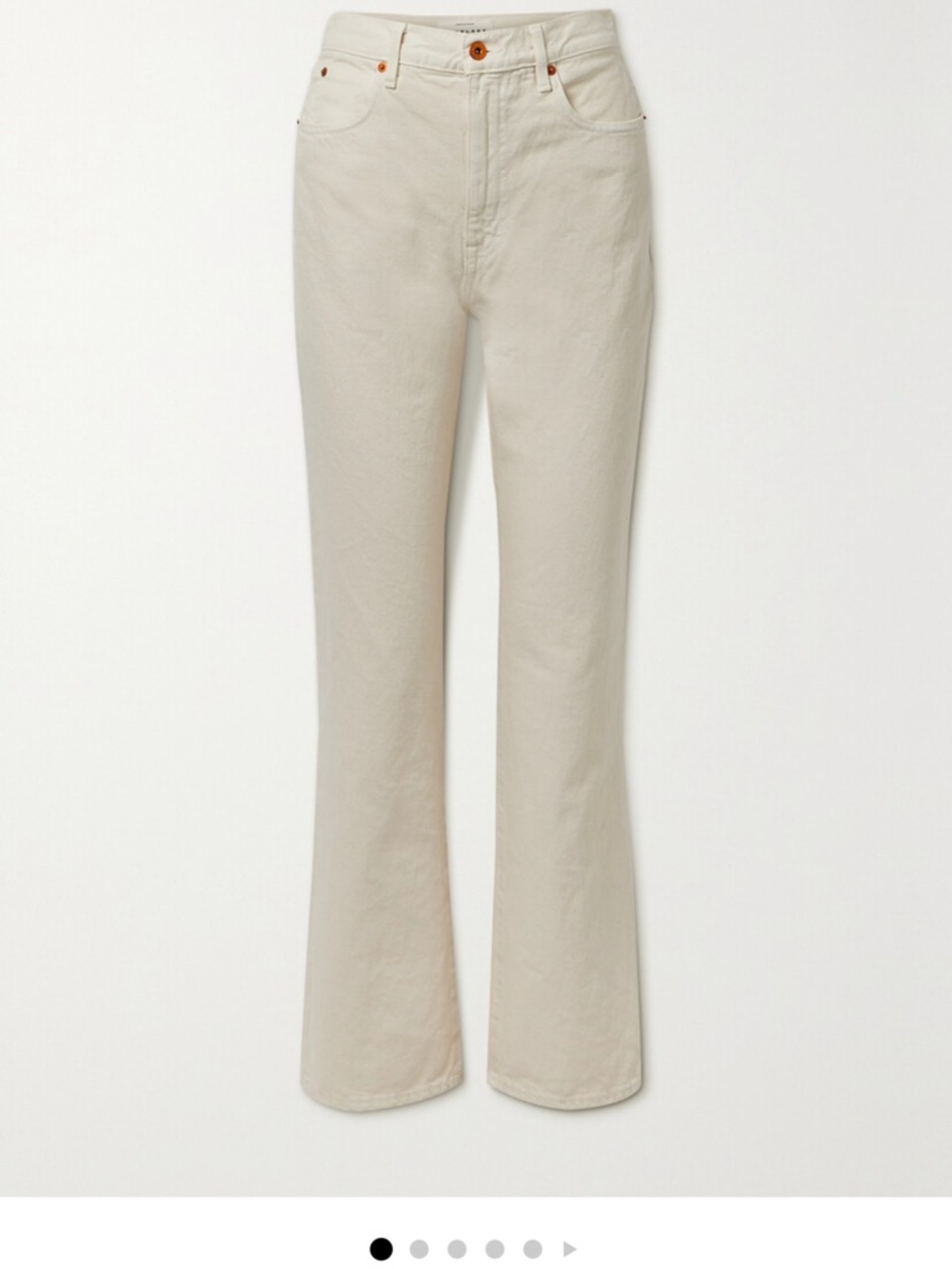 SLVRLAKE London High-Rise jeans in Ecru